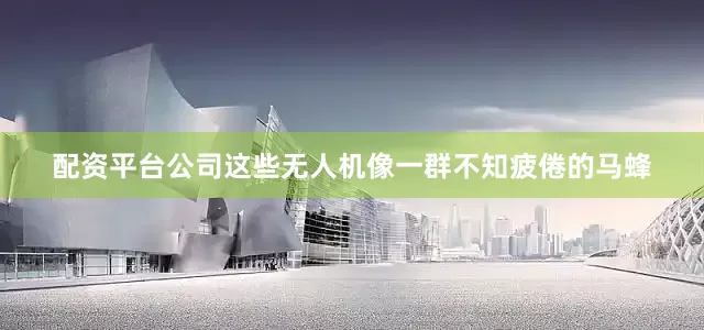 配资平台公司这些无人机像一群不知疲倦的马蜂